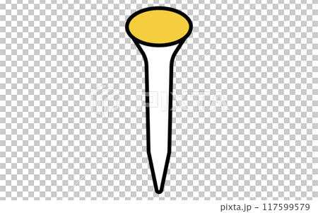 等距簡單線條繪圖工具圖標，釘子 117599579