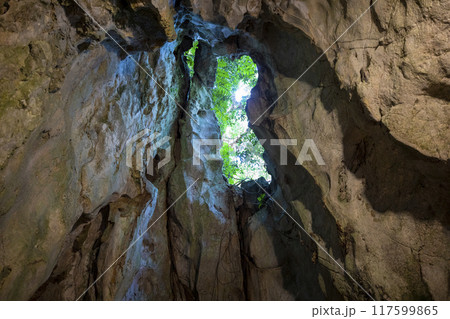 This is a beautiful view of the Marble Mountains, a famous tourist attraction in Vietnam. This is a beautiful view of the Marble Mountains, a famous tourist attraction in Vietnam. 117599865