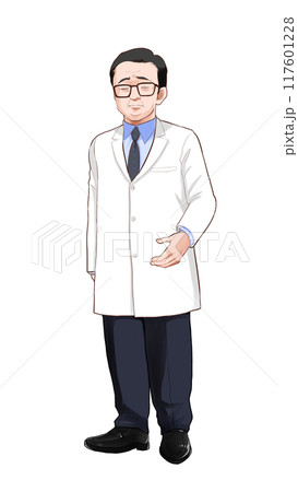 年配の白衣の男性 悲しむ 年配の白衣の男性 悲しむ 117601228