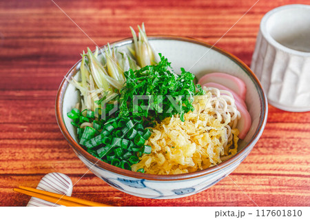 薬味たっぷりぶっかけそば 117601810