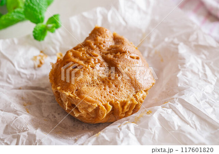 レンジで作るきな粉蒸しパン レンジで作るきな粉蒸しパン 117601820