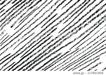 Diagonal black lines with a rough, texture appearance on a white background. Dynamic abstract pattern Diagonal black lines with a rough, texture appearance on a white background. Dynamic abstract pattern 117601908