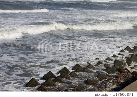 波が打ち寄せる海岸 波が打ち寄せる海岸 117606871