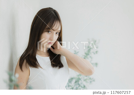 若い女性、ビューティーイメージ 117607257