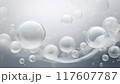 白とグレーのシャボン玉 117607787