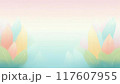 パステルカラーのカラフルな花の壁紙 117607955
