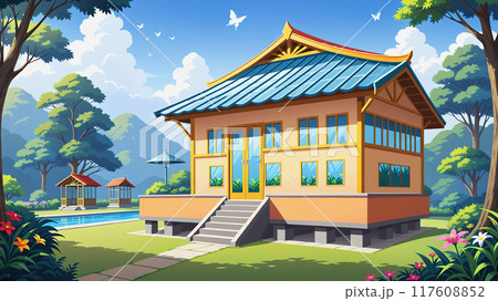 森の中の小さな家 117608852