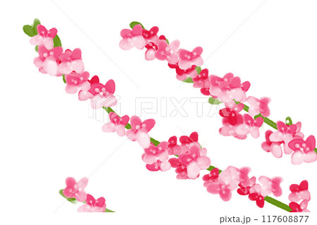 水引（ミズヒキ）の花のカード2 117608877
