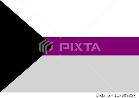 Demisexual pride flag background Illustration 117609857