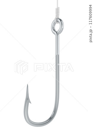 Fishing Hook, 3D rendering 117609994