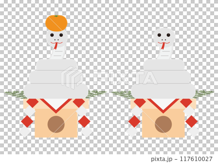 Set of illustrations of Kagami 117610027