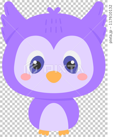 Halloween cute purple owl Halloween cute purple owl 117610132
