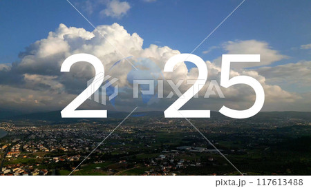 2025 New Year concept. Environmental technology concept. Sustainable development goals. SDGs. hq 2025 New Year concept. Environmental technology concept. Sustainable development goals. SDGs. hq 117613488