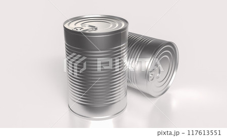 The Can metal for  food or health concept 3d rendering. 117613551