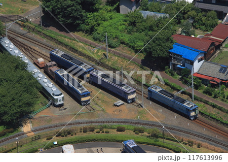 群馬県碓氷峠鉄道文化むらで動態保存されるEF63形電気機関車 群馬県碓氷峠鉄道文化むらで動態保存されるEF63形電気機関車 117613996