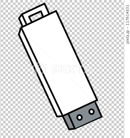 Simple USB memory illustration 117614831
