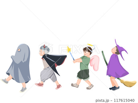 ハロウィン子供たちの行列 117615040