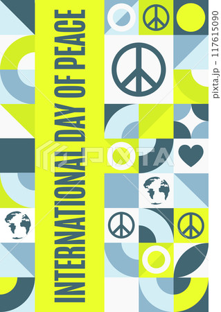 International Day of Peace. September 21. Holiday concept. Template for background, banner, card 117615090