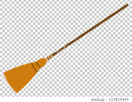 Simple broom illustration 117615443