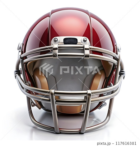 American football helmet isolated on white background. American football helmet isolated on white background. 117616381