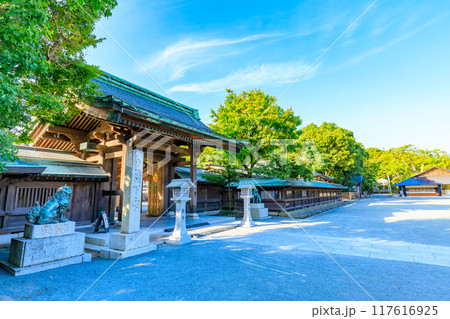 夏の宗像大社 辺津宮 福岡県宗像市 夏の宗像大社 辺津宮 福岡県宗像市 117616925