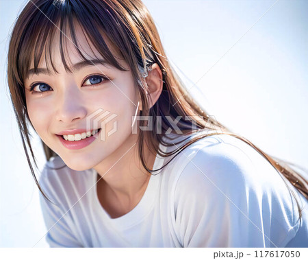 笑顔の女性 117617050