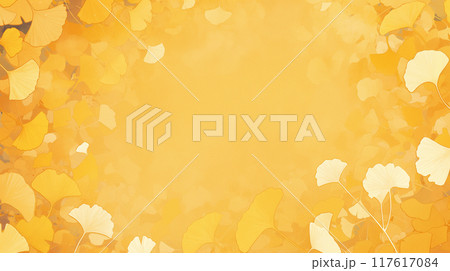 イチョウの背景素材 117617084