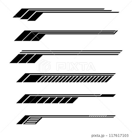 Race black decals 117617103