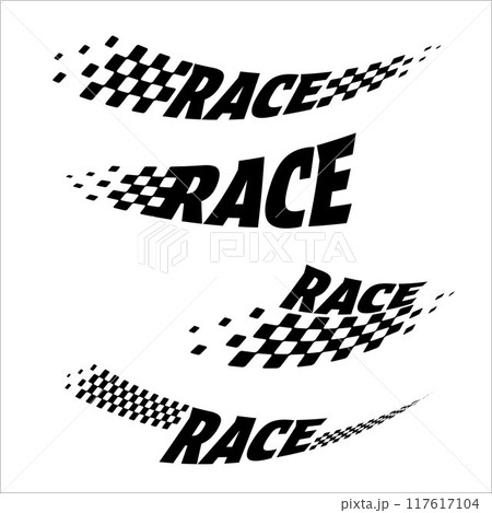 Sport race checkered flags 117617104