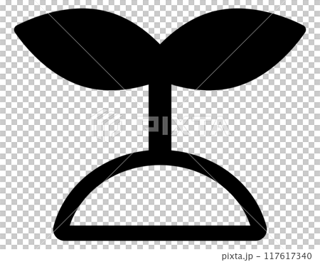 植物の新芽のアイコンイラスト 117617340