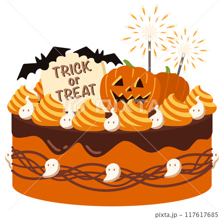 かぼちゃのハロウィンケーキ 117617685