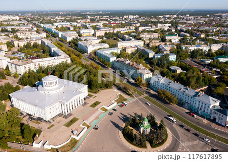Aerial photo of Russian city Dzerzhinsk 117617895