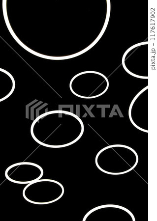 White circle on black background White circle on black background 117617902