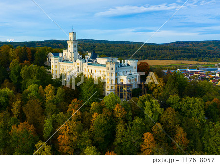 Hluboka castle in Hluboka nad Vltavou Hluboka castle in Hluboka nad Vltavou 117618057