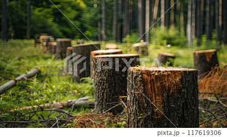 Stumps in a Forest Stumps in a Forest 117619306