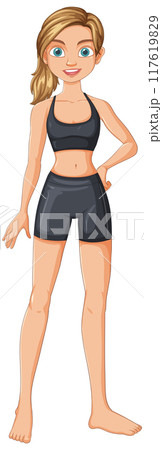 Fitness Enthusiast in Workout Attire Fitness Enthusiast in Workout Attire 117619829
