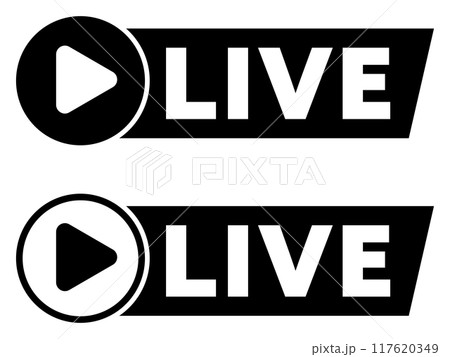 LIVEのアイコン 黒 117620349