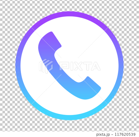 藍紫漸層電話圖標 117620539
