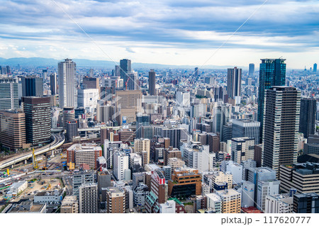 View from Umeda Sky Building in Osaka, Japan 117620777