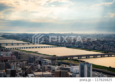 View from Umeda Sky Building in Osaka, Japan 117620825