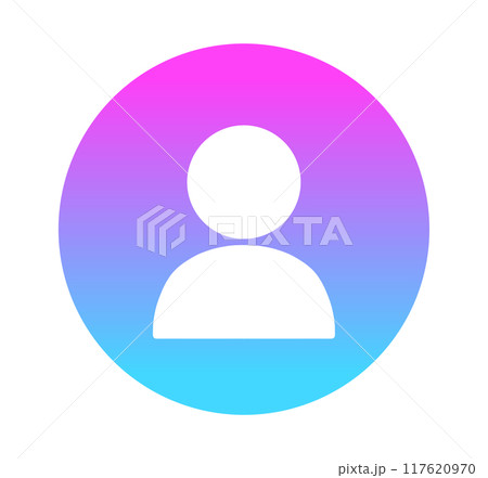 ネオンカラーのグラデーション｜ユーザーアイコン 117620970