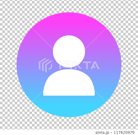 ネオンカラーのグラデーション｜ユーザーアイコン 117620970