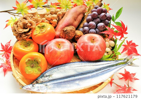 秋の彩り食材 117621179