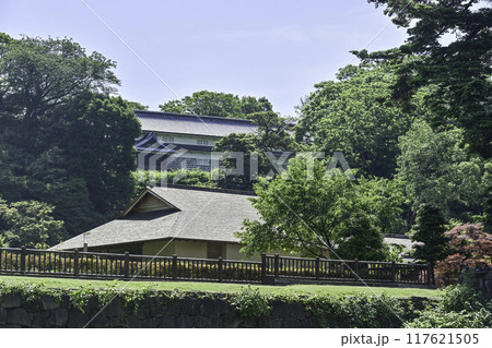 新緑が美しい金沢城玉泉院丸庭園 新緑が美しい金沢城玉泉院丸庭園 117621505