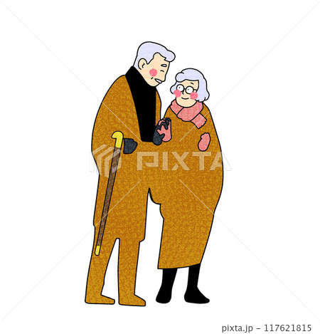 良い夫婦の日仲良し老夫婦 117621815