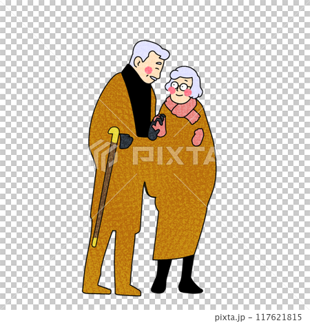 良い夫婦の日仲良し老夫婦 117621815