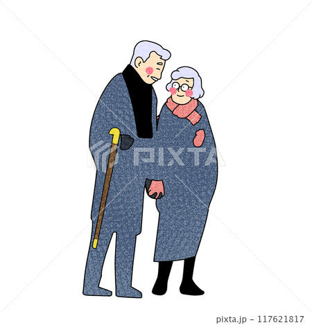 良い夫婦の日仲良し老夫婦 117621817