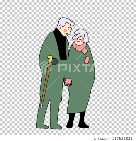 良い夫婦の日仲良し老夫婦 117621821