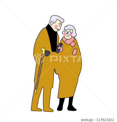良い夫婦の日仲良し老夫婦 117621822