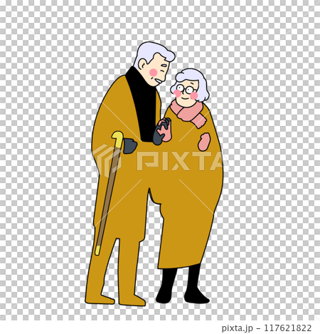 良い夫婦の日仲良し老夫婦 117621822